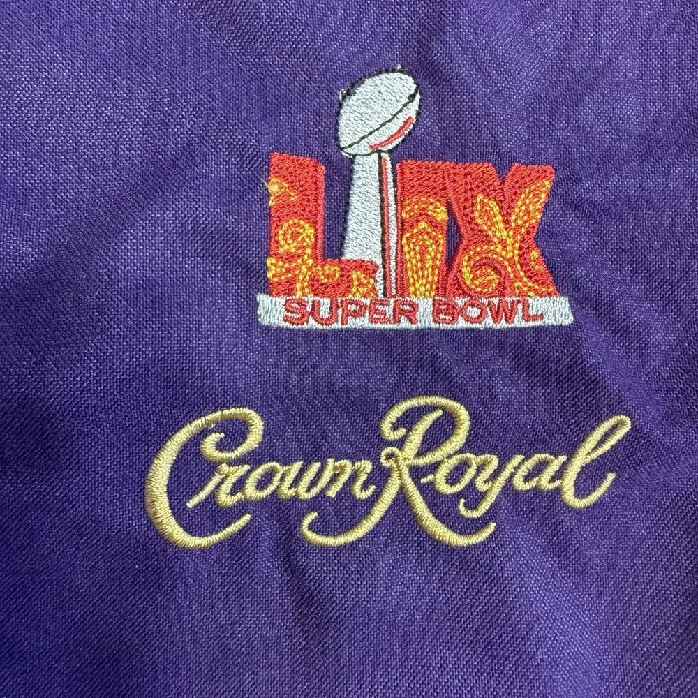 Crown Royal Super Bowl LIX 2025 Collectible Bag - NFL Eagles Chiefs